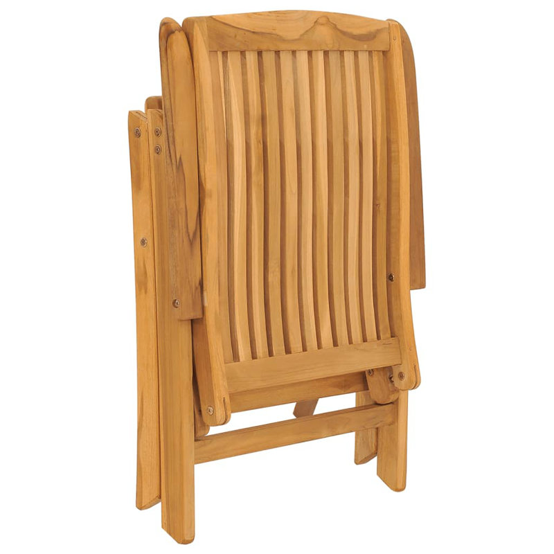Chaise de patio pliante en teck, Vert