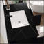 Meuble-lavabo flottant 35,4 po avec comptoir en faux marbre