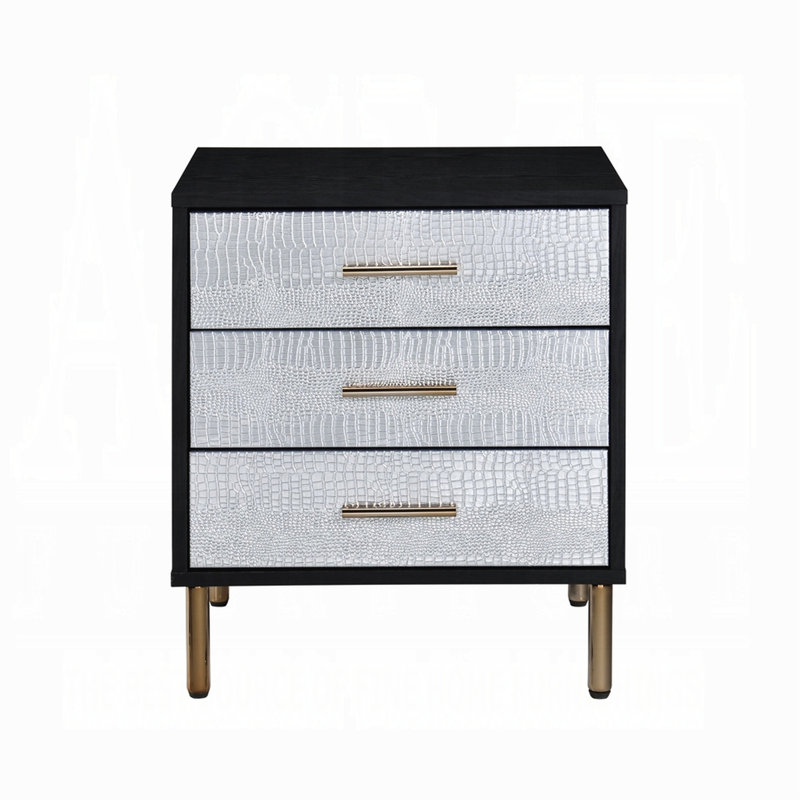 Table de chevet 3 tiroirs Modern