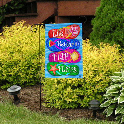 Drapeau de jardin Better In Flip Flops