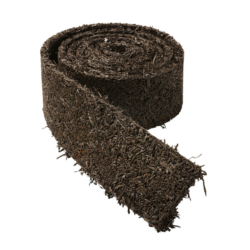 120" Black Recycled Rubber Garden Border Edging