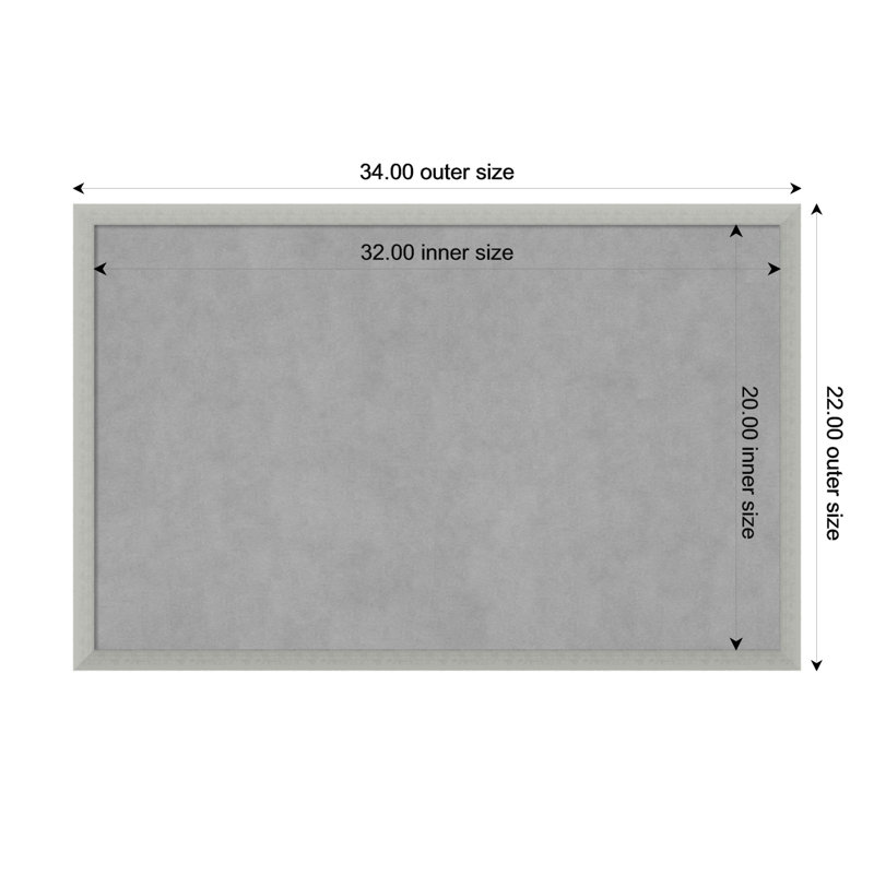 Magnetic Metal Magnetic, 22" H x 34" W