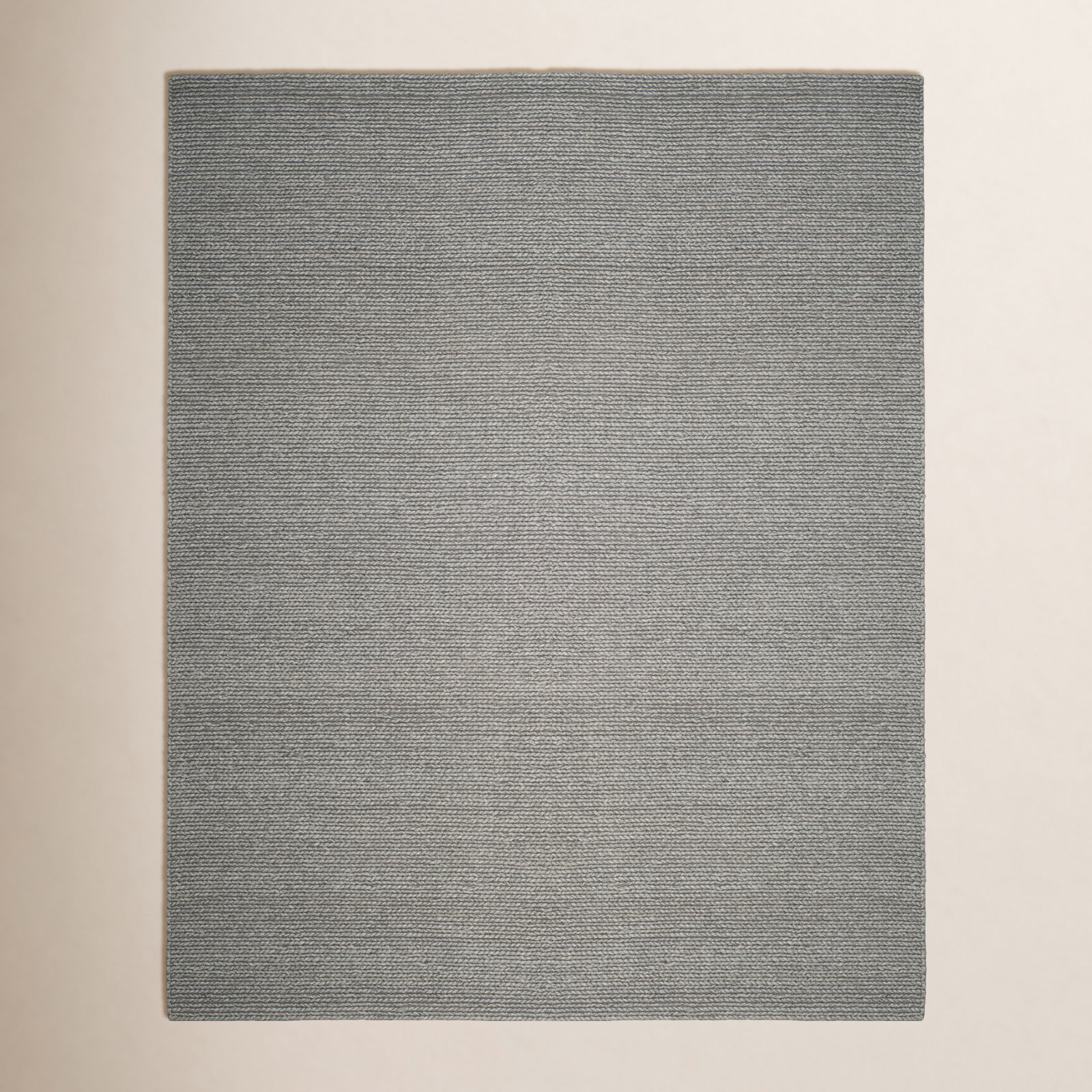 Ginseng Steel Hand-Woven Flatweave Rug, Rectangle 8' x 10'