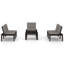 Chaise longue avec coussins 4 pièces Ceshut-901529051