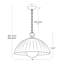 Luminaire suspendu en verre Dariel