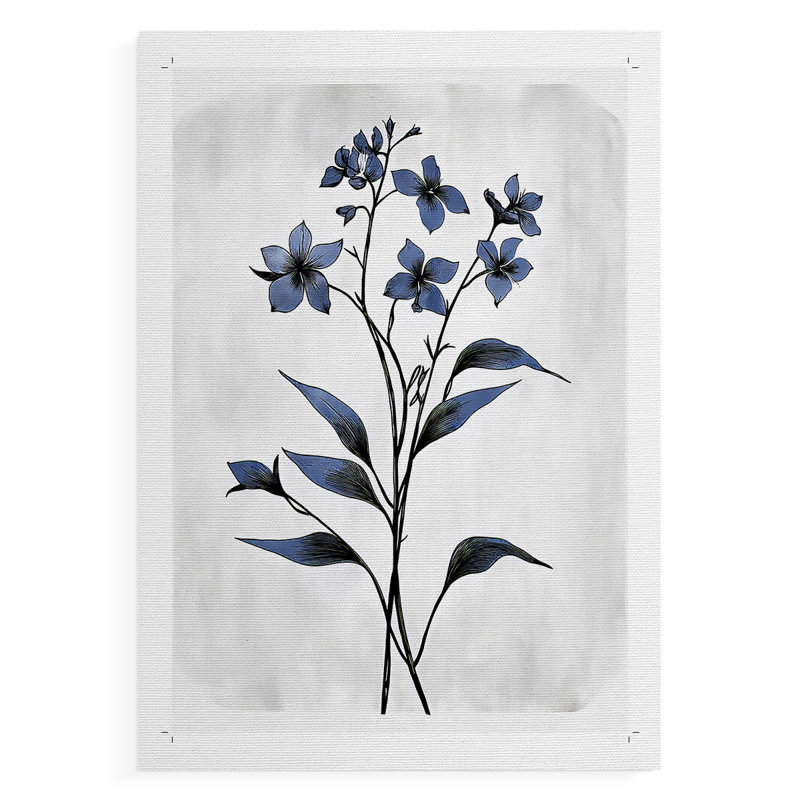 FLORAL Series DXLVII - Impression sur toile seulement - NON CADRE, H 18 po x l 12 po