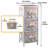 3 Drawer Wooden Cabinet with Wicker Storage Baskets and White Bear Design for Home Organization