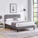 Auxter Upholstered Platform Bed Frame with Adjustable Headboard No Box Spring Needed