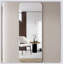 Miroir de coin rond complet pour le salon et la chambre à coucher, verre antidéflagrant argenté de haute qualité de 5 mm, fixation murale avec trous