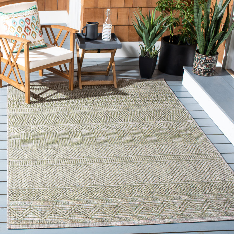 Tapis d'intérieur / extérieur Jonko Performance Southwestern, Rectangle 9 pi x 12 pi