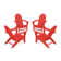Vineyard 4-Piece Adirondack Conversation Set