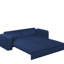 Lit convertible convertible 3 en 1 de 93 po pour très grand lit, canapé-lit avec support large et confortable et coussin amovible pour les vérandas, couvertures bleues, espaces calmes,