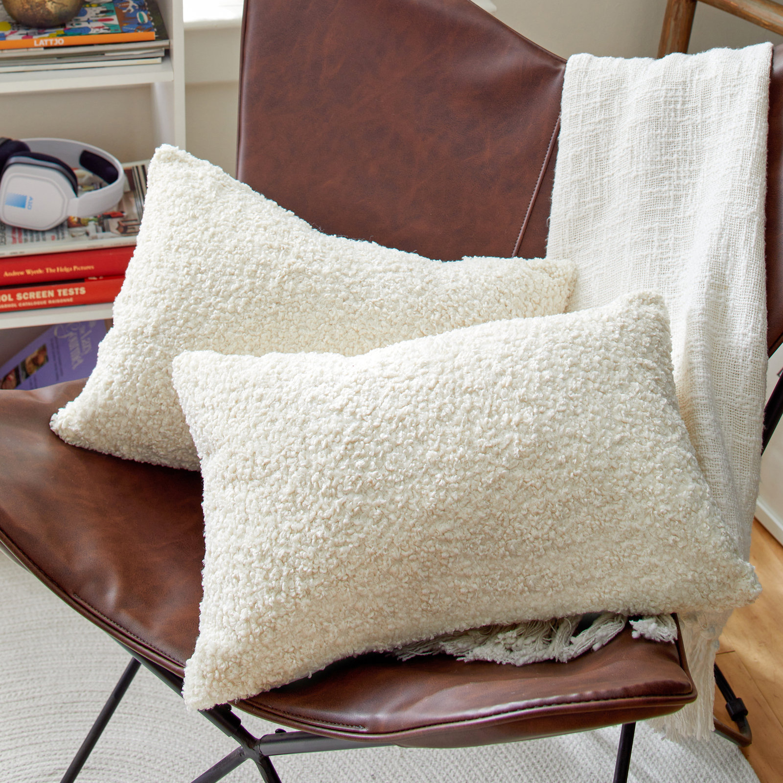 Zavia Lumbar Throw Pillow, Zazzle Quartz, 14" x 24"