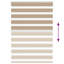 17 Stories Zebra Blind Sand Brown 120X150 Cm Fabric Width 115.9 Cm Polyester-628398820-628398846
