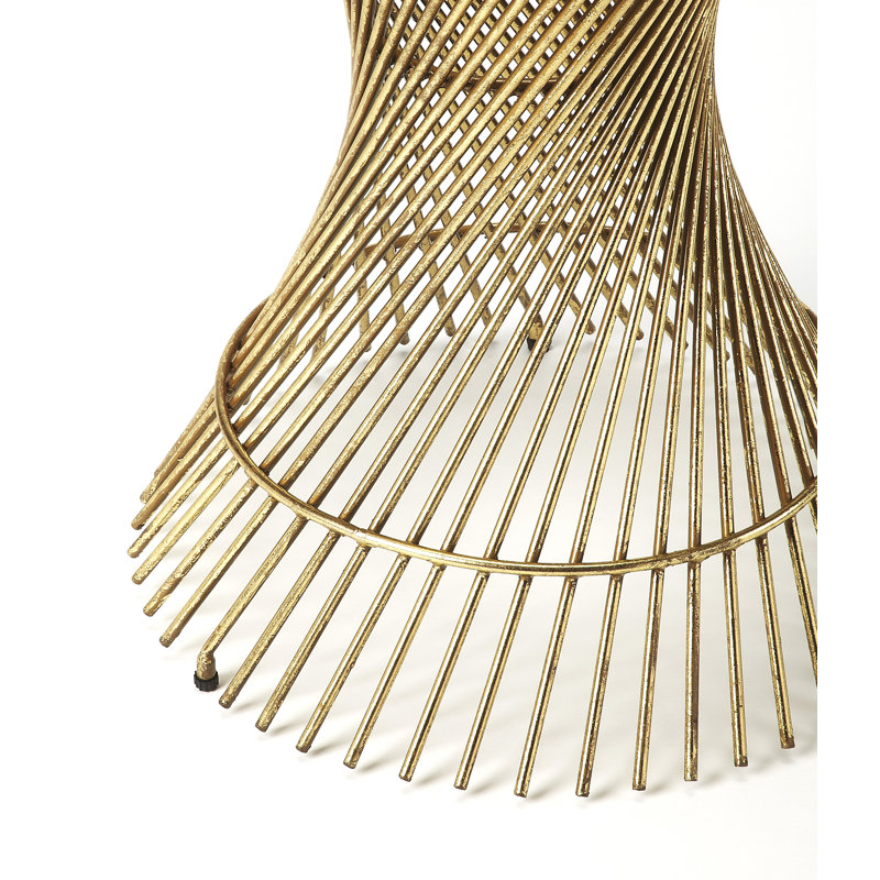Marylin Glass Top Pedestal End Table