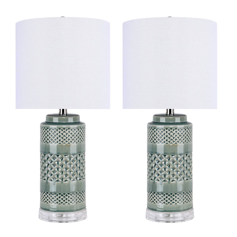 Brownett Table Lamp, Soft Teal