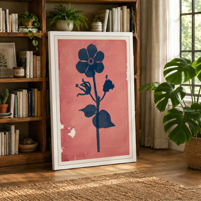 Study in Rose Botanical - Wrapped Canvas