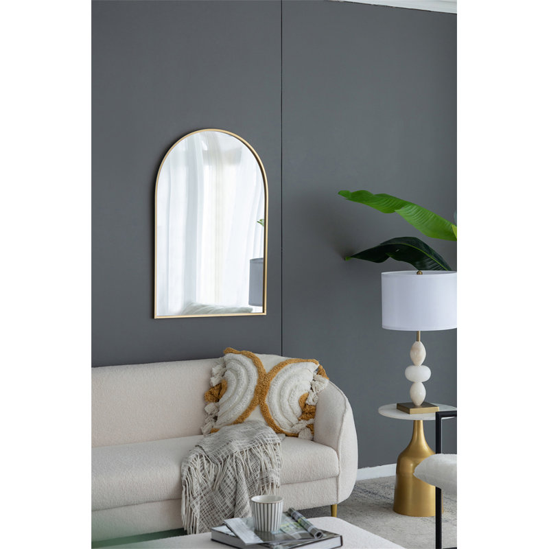 Miroir d'appoint 24 "x 36" avec cadre en métal pour salle de bain