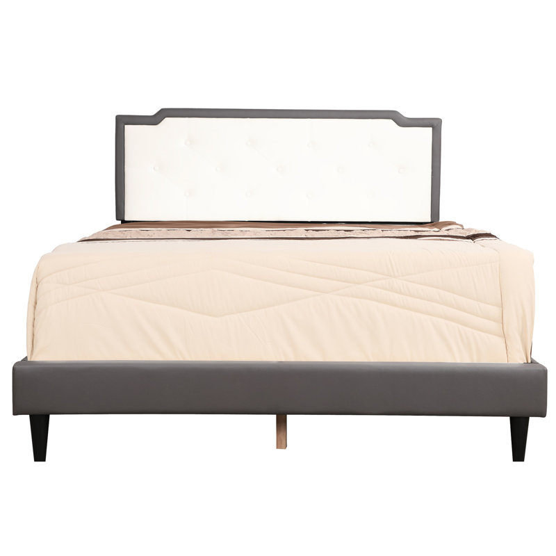 Grand lit confortable gris - l 86 po x l 63 po x H 47 po, fait de mousse de coton pour plus de confort