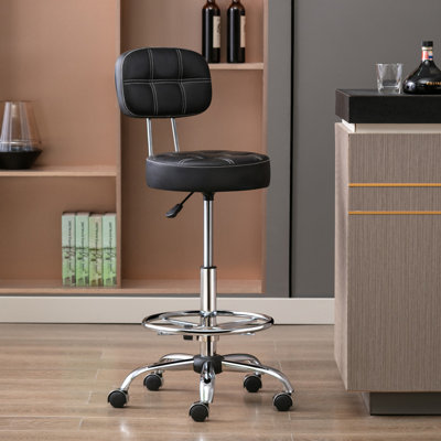 Tabouret de bar avec repose-pieds