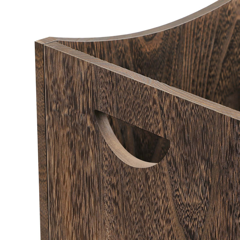 Bamboo Open Waste Basket - 5.3 Gallons, Brown
