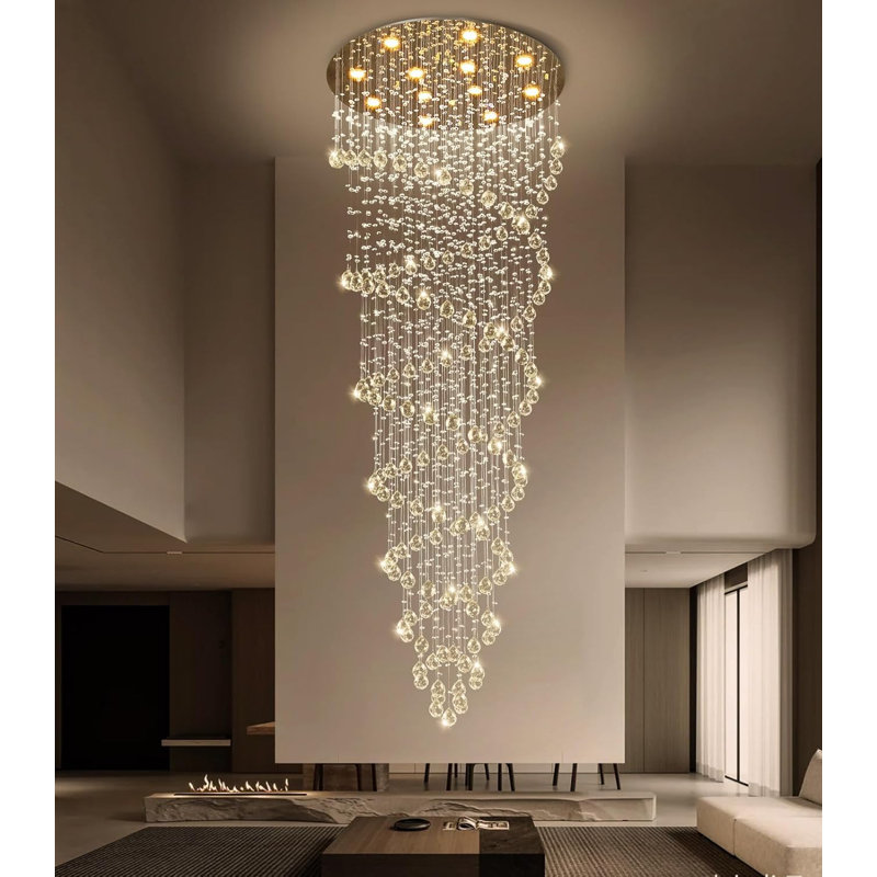 Drumard 12 - Light Dimmable Tiered Chandelier