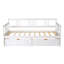 Lit de jour simple en bois avec deux tiroirs-822556012
