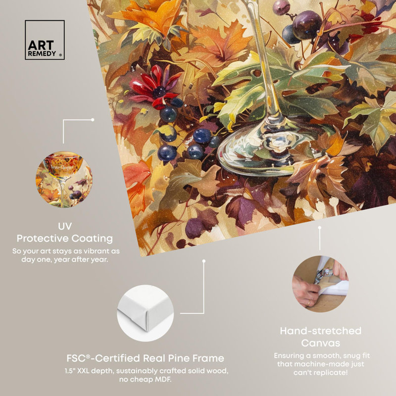 Harvest Drink Gallery Wrapped Canvas Wall Art, 24" x 16"