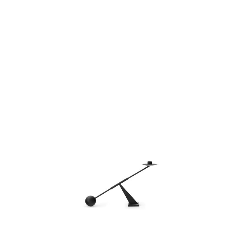 Interconnect Candlestick, Black, 10.04" H x 16.73" W x 3.54" D