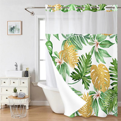 Rideau de douche à double couche