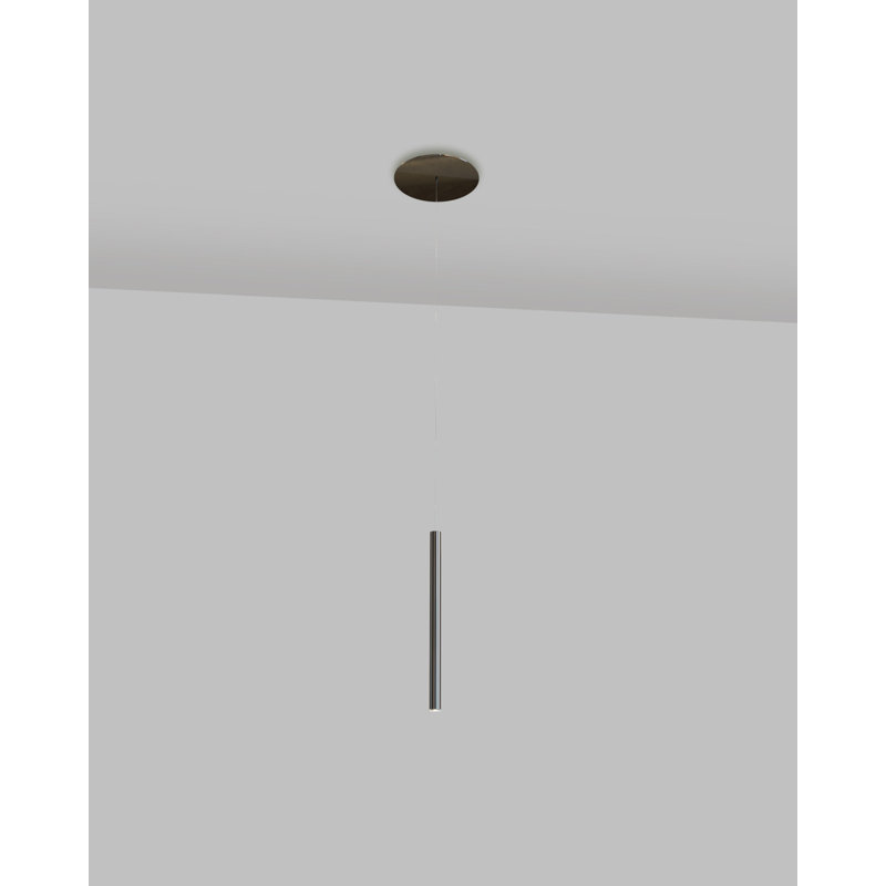 Lungo Pendant, Dark Reflex, 1"W x 15.5"H