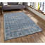 Tapis bleu area Yoann-1340647895