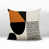 Orange brûlé / noir / blanc cassé