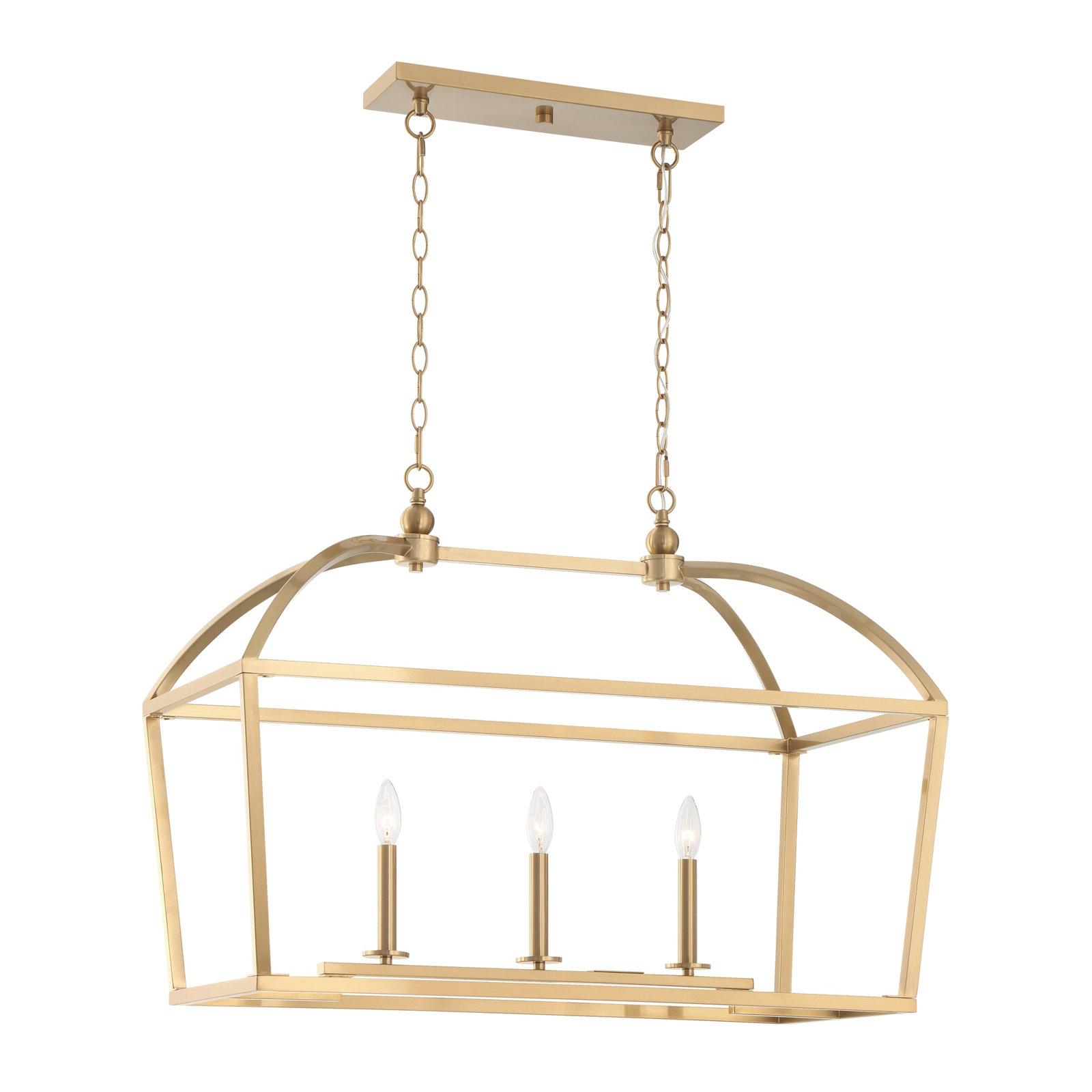 Alfreda 3-Light Chandelier, Brass