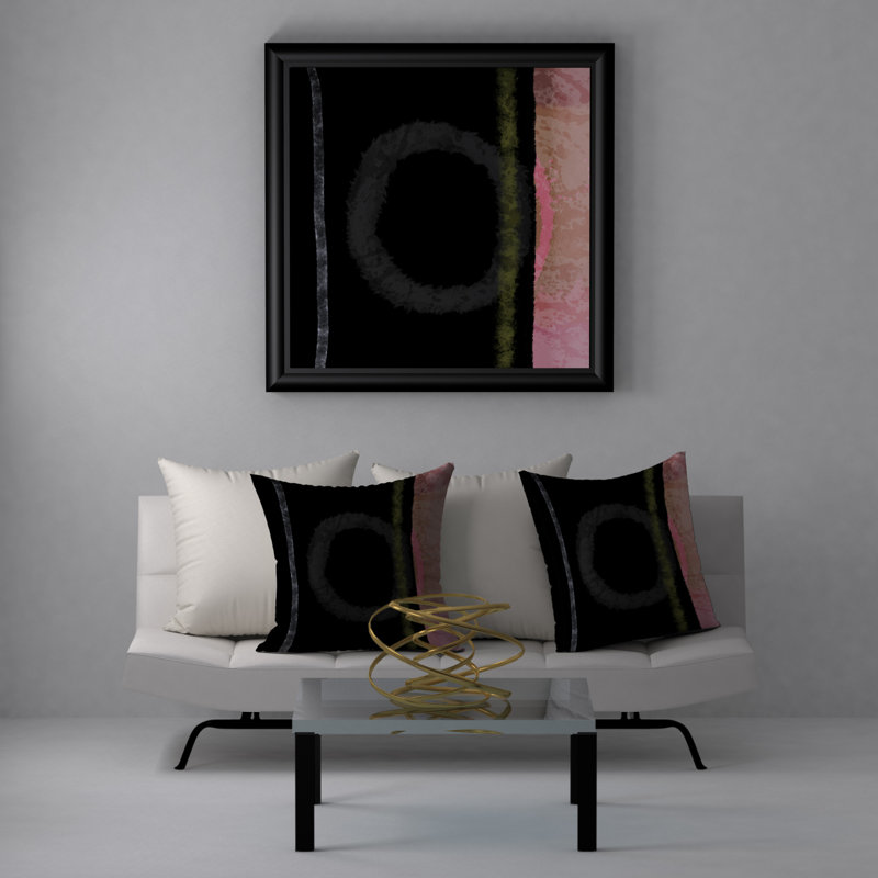  Housse et insert de coussin carré Glitter Adore, 18" x 18"