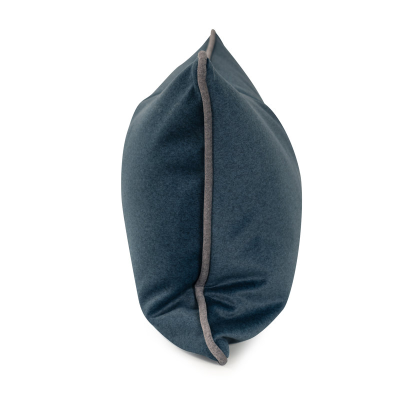 Oreiller en polyester 14 x 22 Qiviut, Bleu, Rectangle H 14 po x l 22 po, Polyester