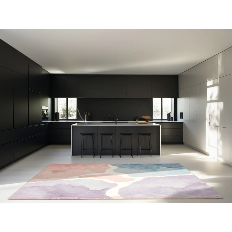 Calm Cascade Rug, Square 3'
