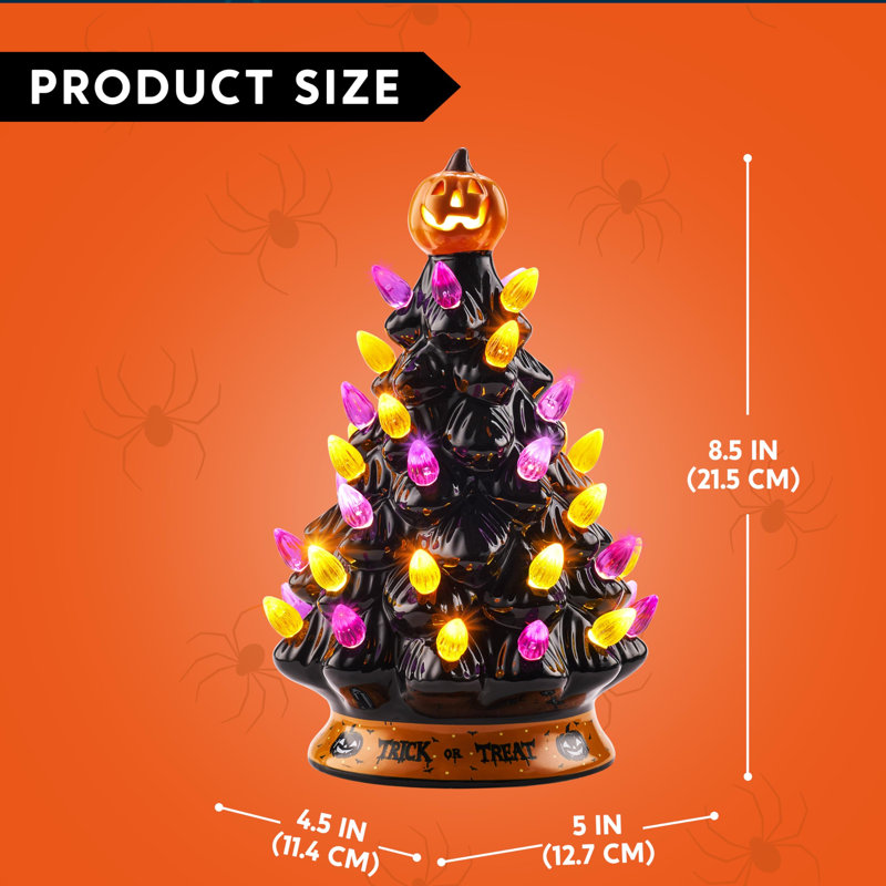Arbre de Noël noir 8,5 pouces
