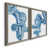 Toile avec cadre gris