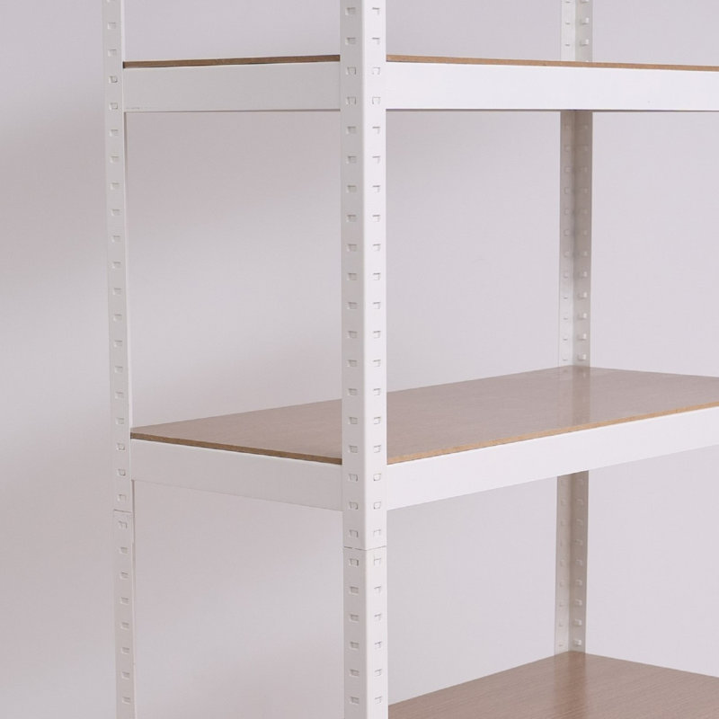 Tablettes de rangement Étagère de garage réglable à 5 niveaux Armoire utilitaire en métal robuste