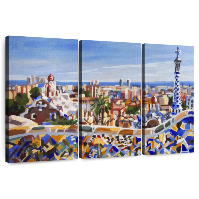 Sirci Barcelona Gaudi, H 36 po x l 57 po
