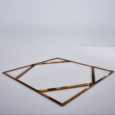 Petits panneaux muraux décoratifs en acrylique Fraser, petit, l 11 3/8 po x H 11 3/8 po x T 1/8 po, miroir bronze
