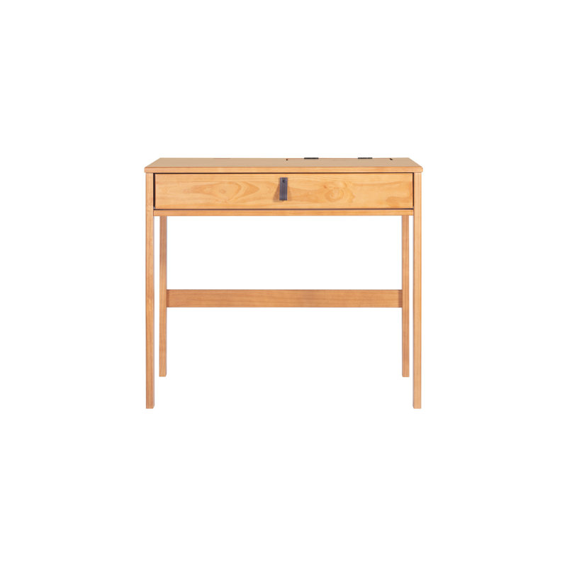 Pharr 35.4'' W Rectangle Writing Desk, Oak