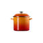 Le Creuset Enamel-On-Steel Stockpot With SS Knob, 10 Qt., White-1110543011-1140025277