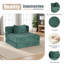Canapé à compression, canapé-lit convertible au sol avec structure de forme fixe, canapé modulaire monoplace désossé, aucun assemblage requis-137815253
