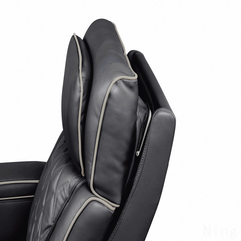 Modern Fabric Recliner 3-Piece Living Room Set - Wood Frame, Massage Function