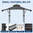 8x5 ft Grill Gazebo with Adjustable Dual Side Awnings, 2-Tier BBQ Canopy with 2 Shelves, Hooks, 4 LED Lights, Ceiling Hook, Steel Frame for Backyard-125768067