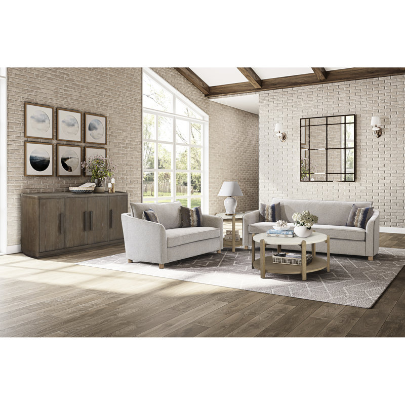Sinuous Springs With Comfortable Cushions And Sand Coloured Upholstery Reversable In Strong Build Extra Comfort