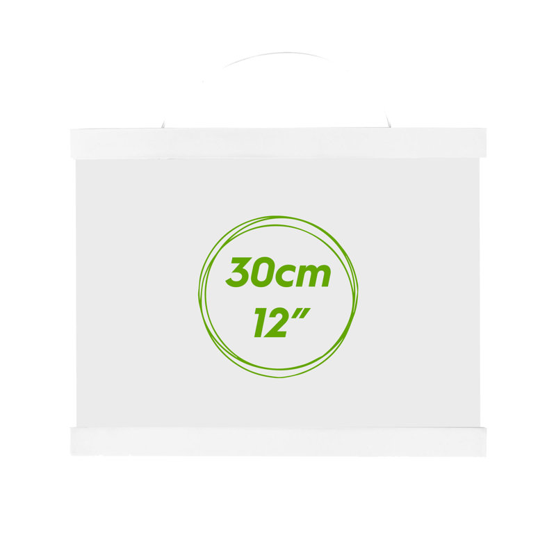 Single Picture Frame, 2cm H x 25cm W x 1.5cm D, White