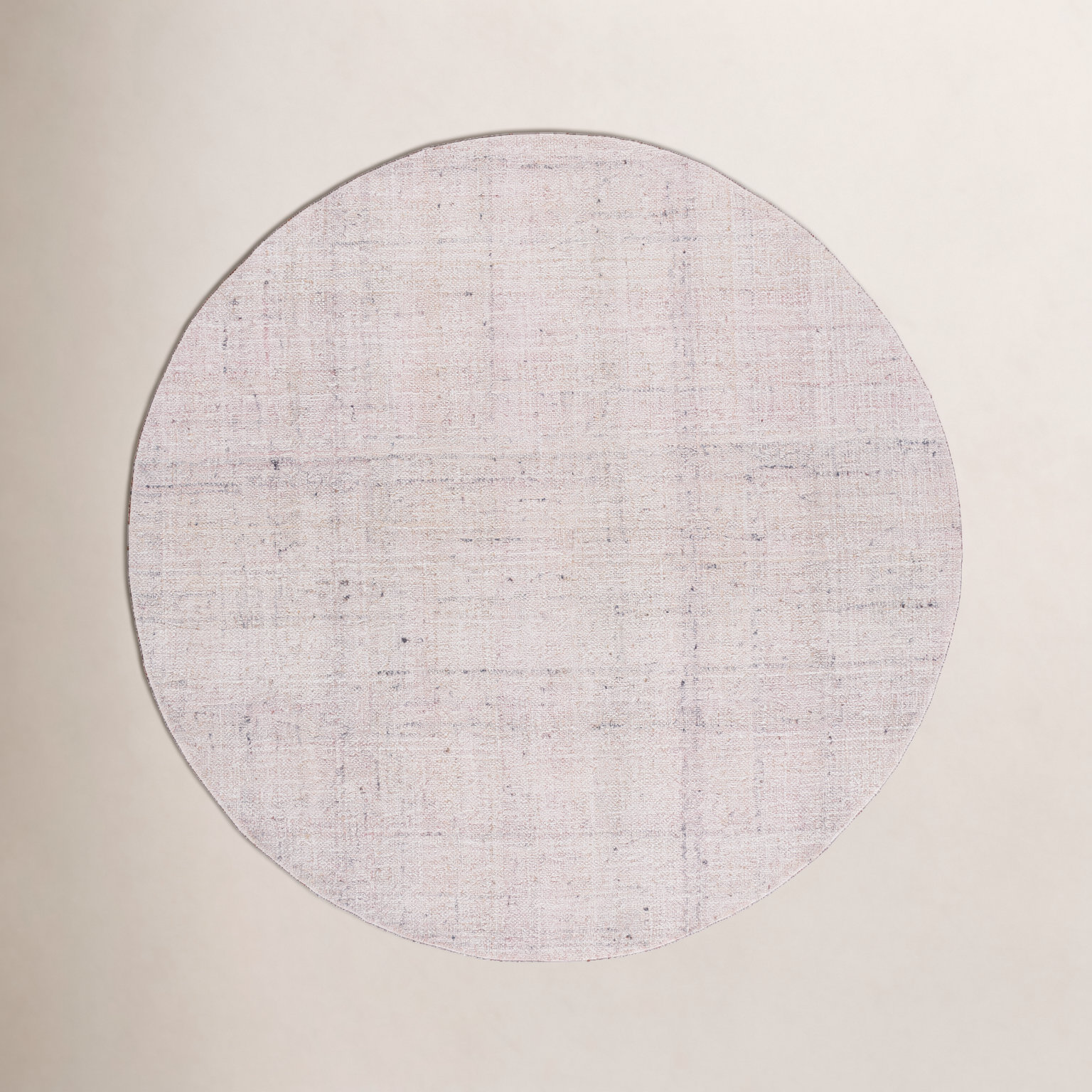 Hand-Tufted Abstract Rug, Round 6'